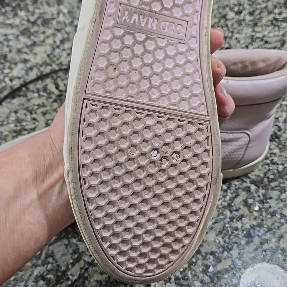 Women's Pink High-Top Sneakers - Picture 3 of 3